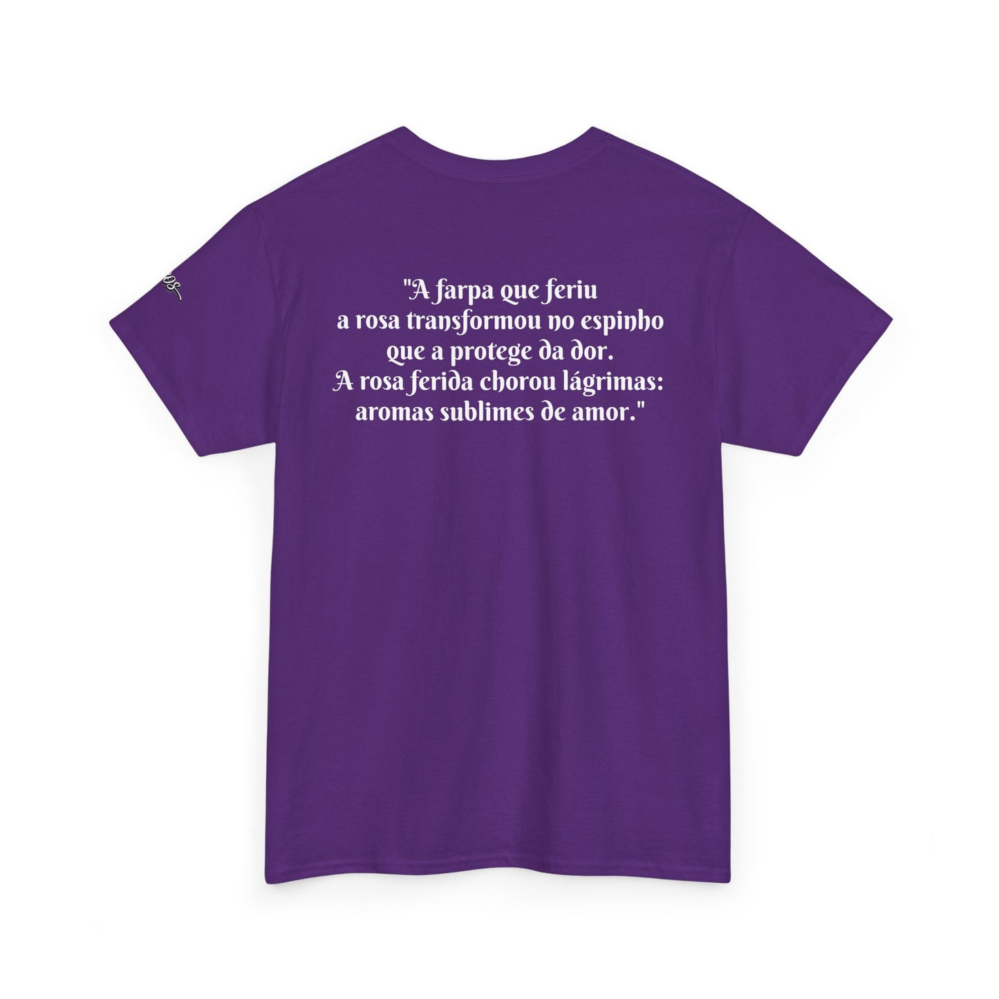 Camiseta Poema Azirrague — Rosa em Luto