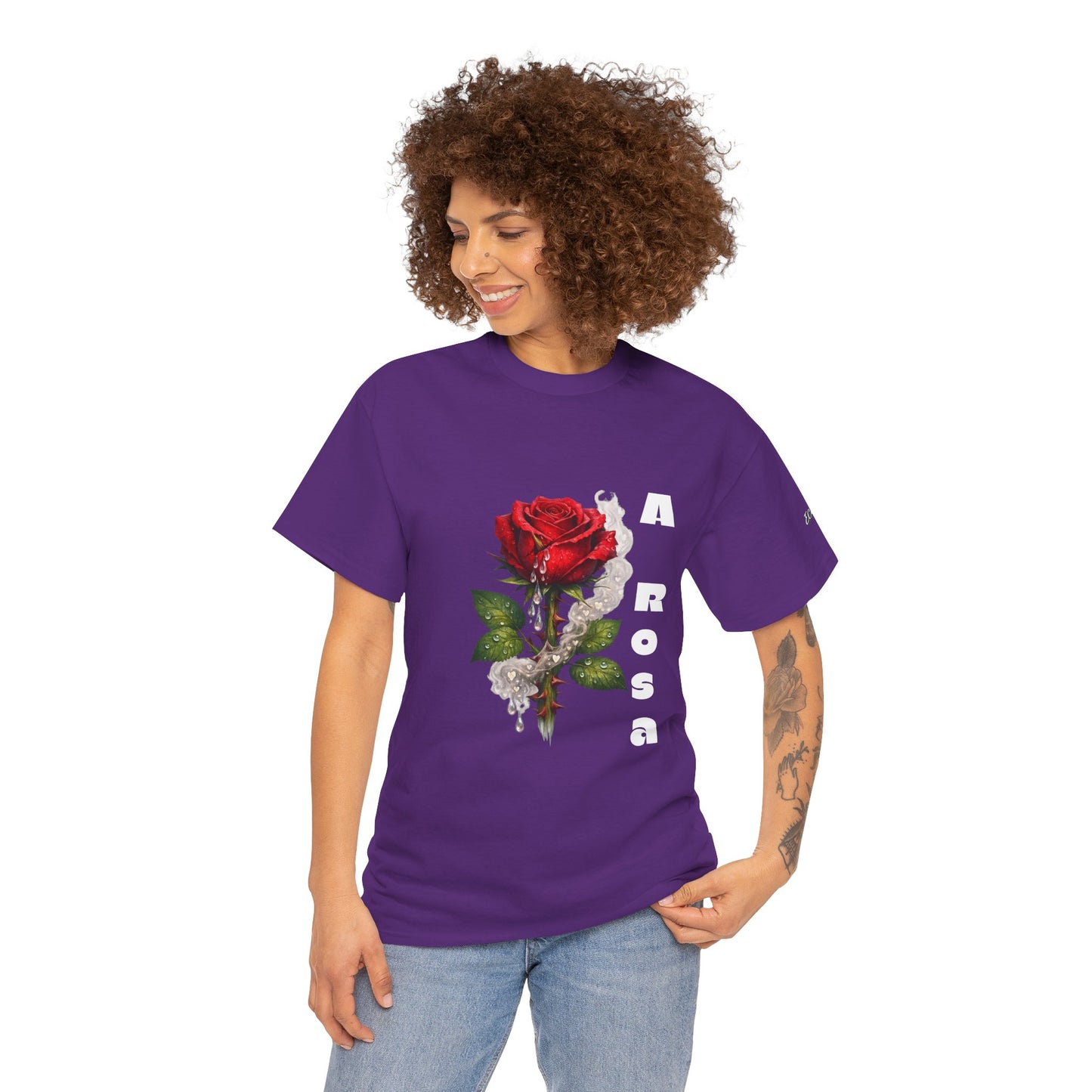 Camiseta Poema Azirrague — Rosa, Espinho e Amor