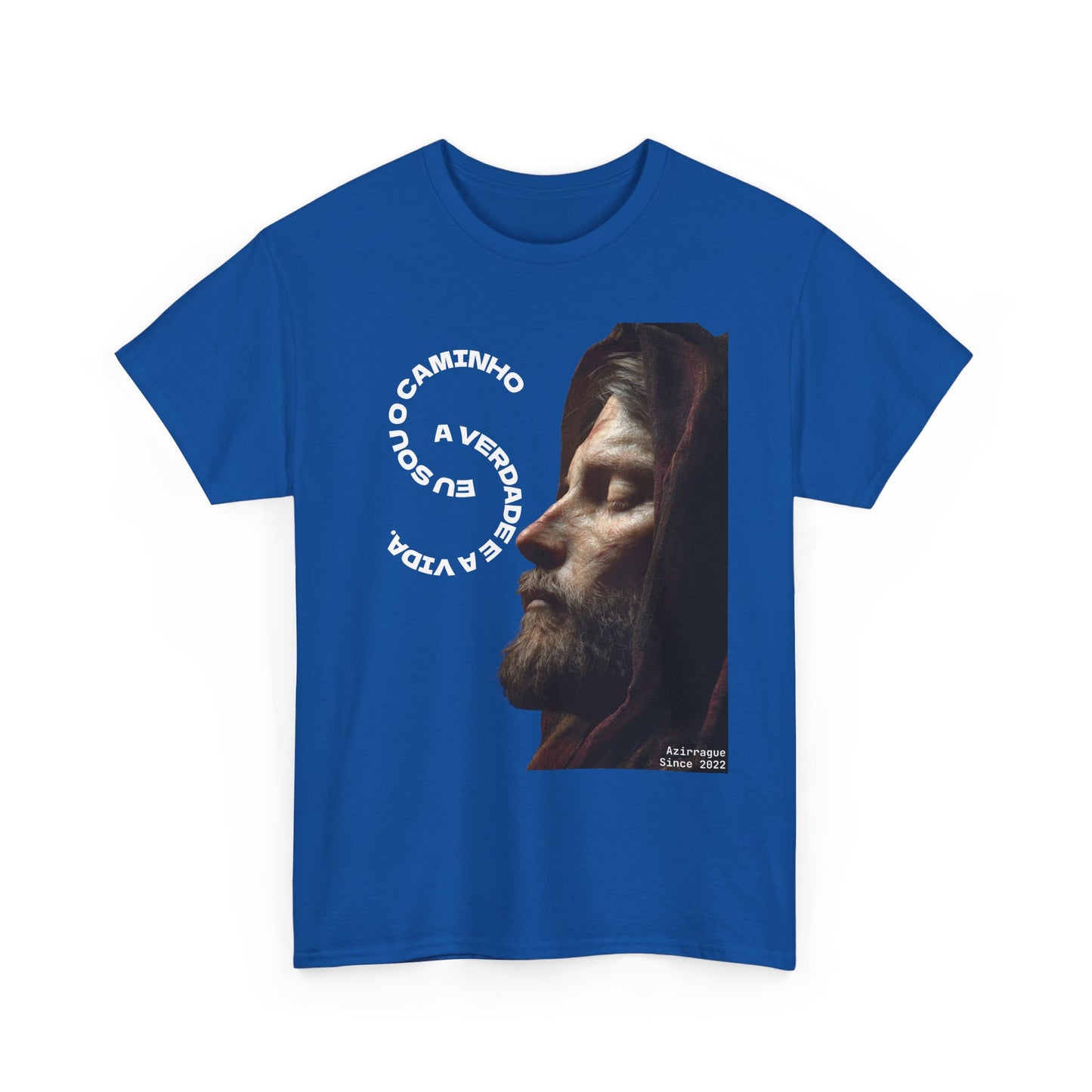Camiseta “Eu Sou o Caminho” — Algodão 100% Médio