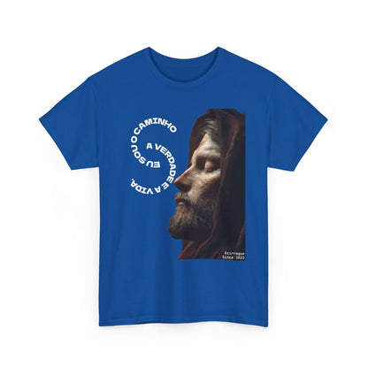 Camiseta “Eu Sou o Caminho” — Algodão 100% Médio