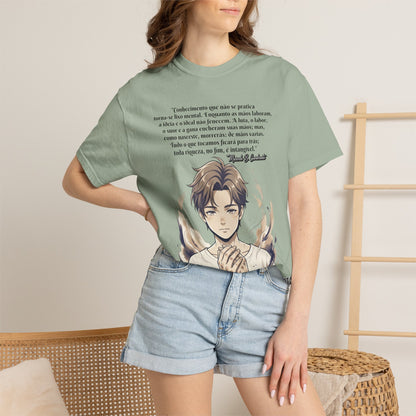 Camiseta Poética Citação Portuguesa — Trecho de Marcelo B. Cavalcante