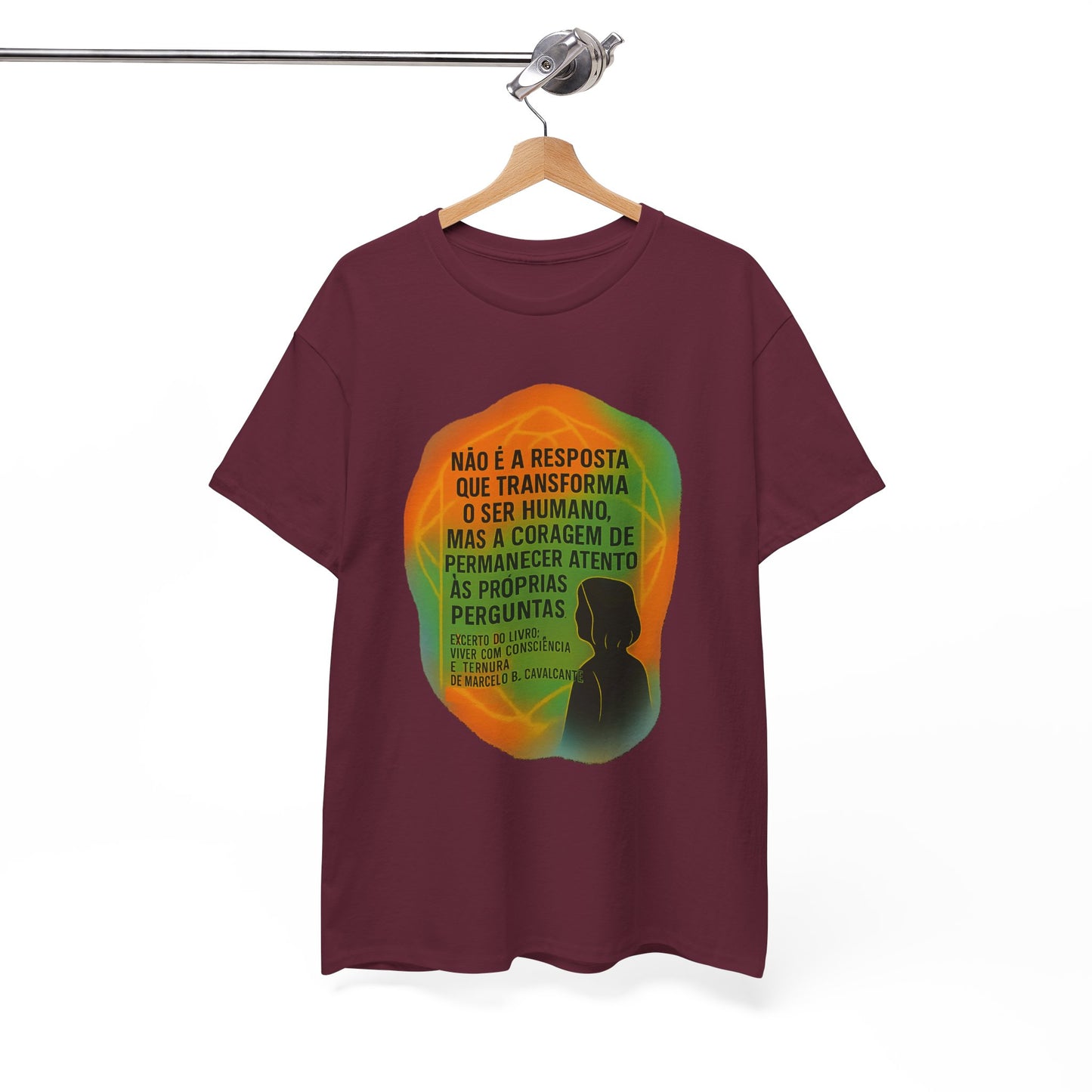 Inspirational Portuguese Quote T-Shirt — 'Coragem de Permanecer Atento'