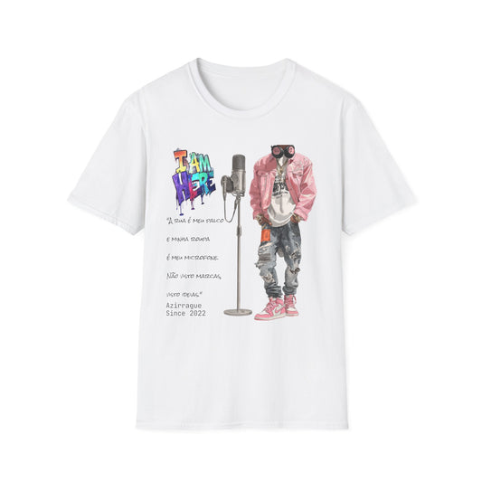 Camiseta I’m Here — Manifesto Urbano Criativo | Azirrague