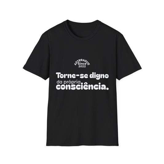 Camiseta Minimalista com Frase Reflexiva | Torne-se Digno