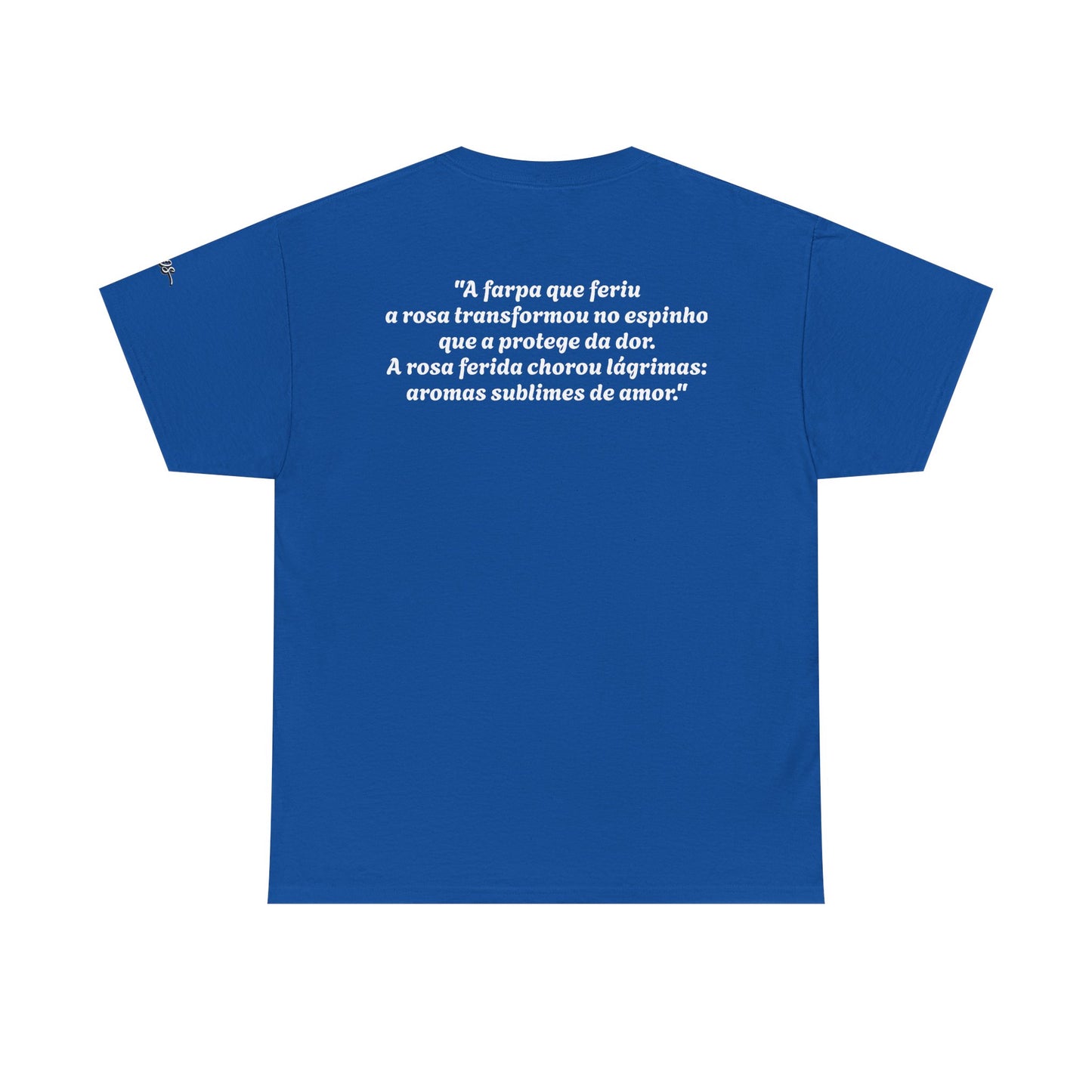 Camiseta Poema Azirrague — Rosa, Espinho e Amor