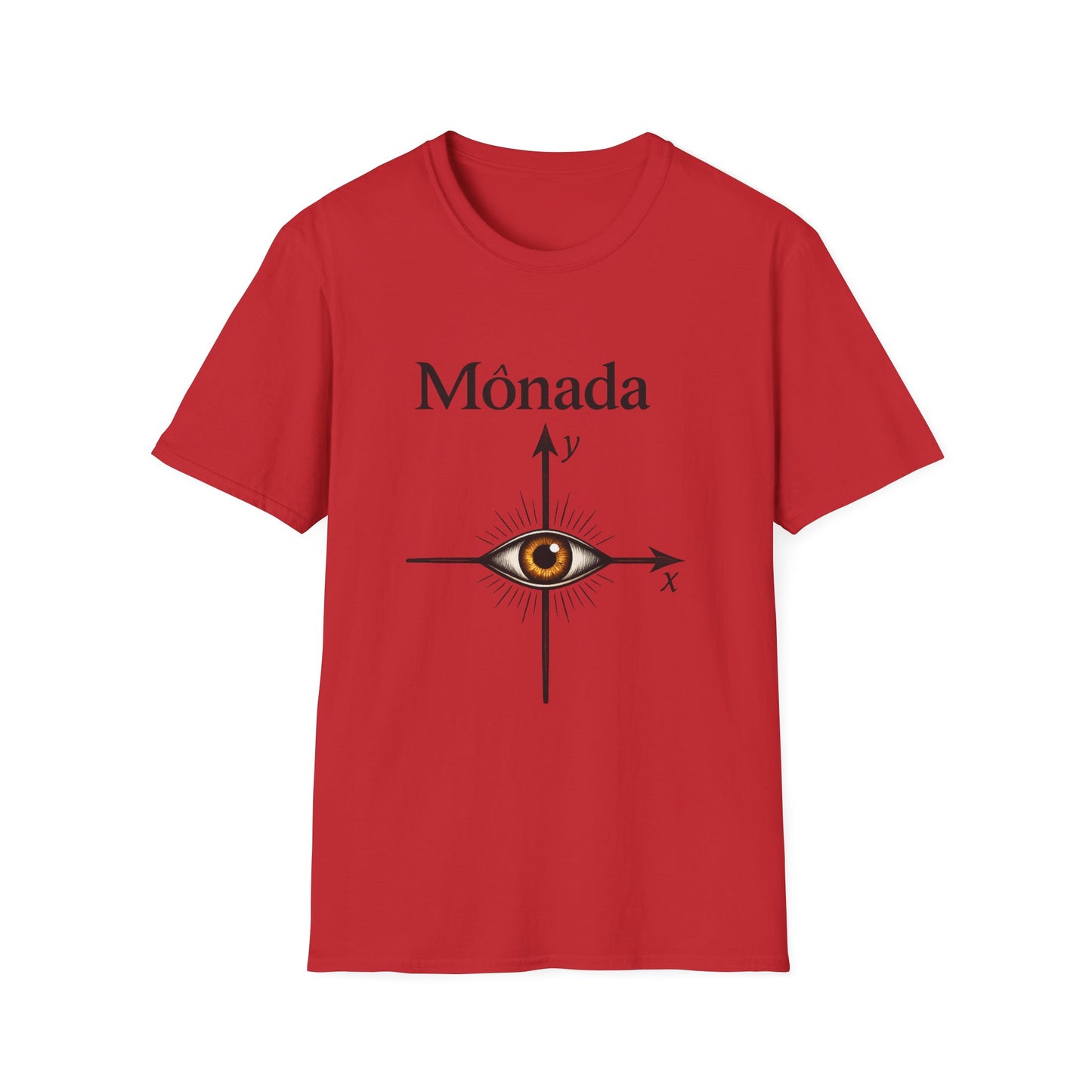 Mônada — Camiseta com estampa filosófica "EU = (0,0)"