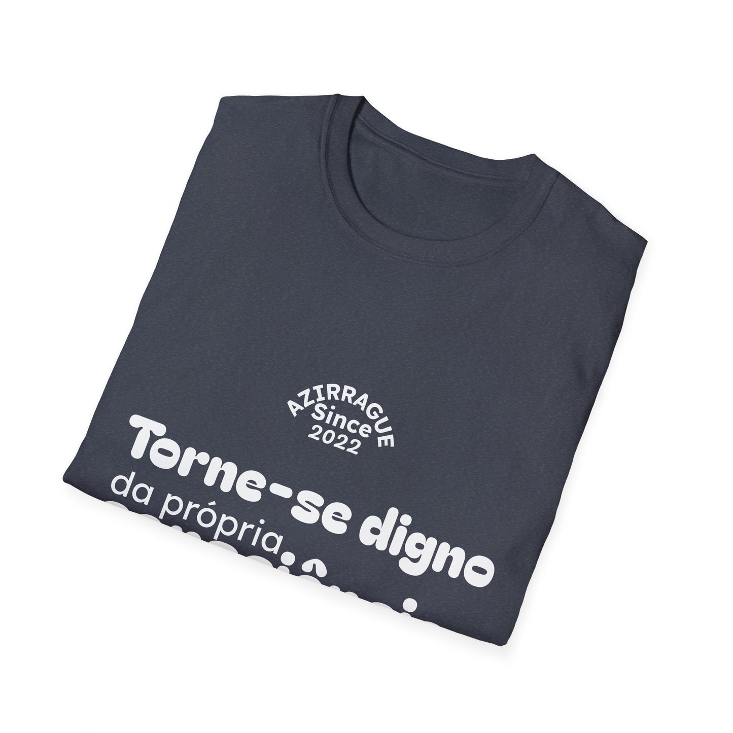 Camiseta Minimalista com Frase Reflexiva | Torne-se Digno