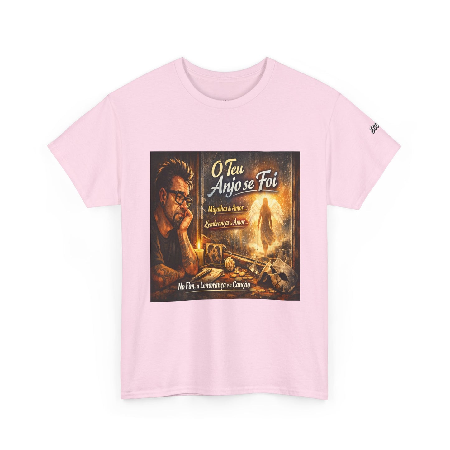 Camiseta Retrato Cinemático Streetwear – Arte Expressiva e Atmosfera Noturna