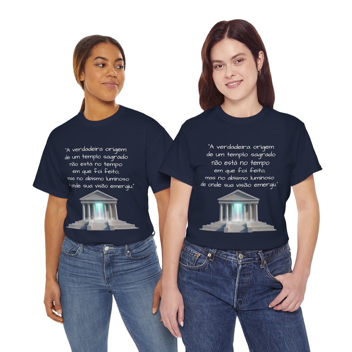 Camiseta Templo Sereno — Algodão 100% Médio