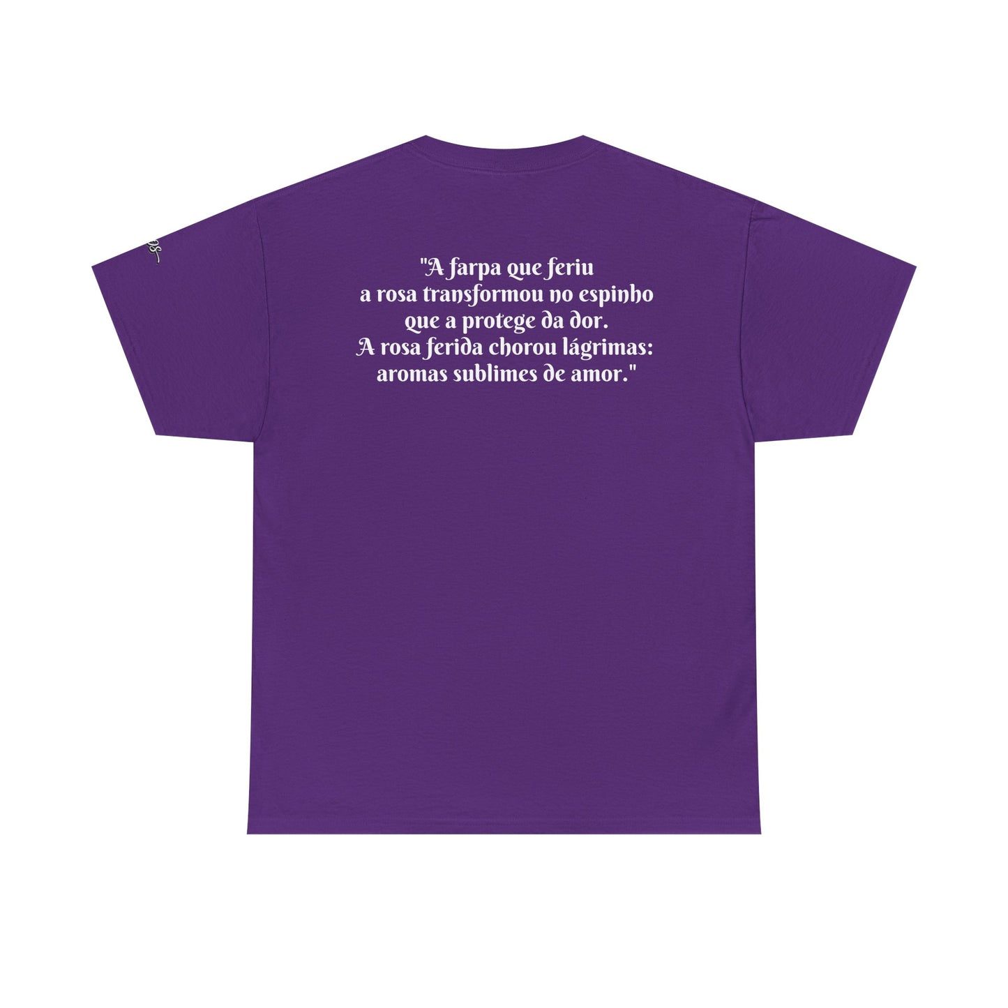 Camiseta Poema Azirrague — Rosa em Luto