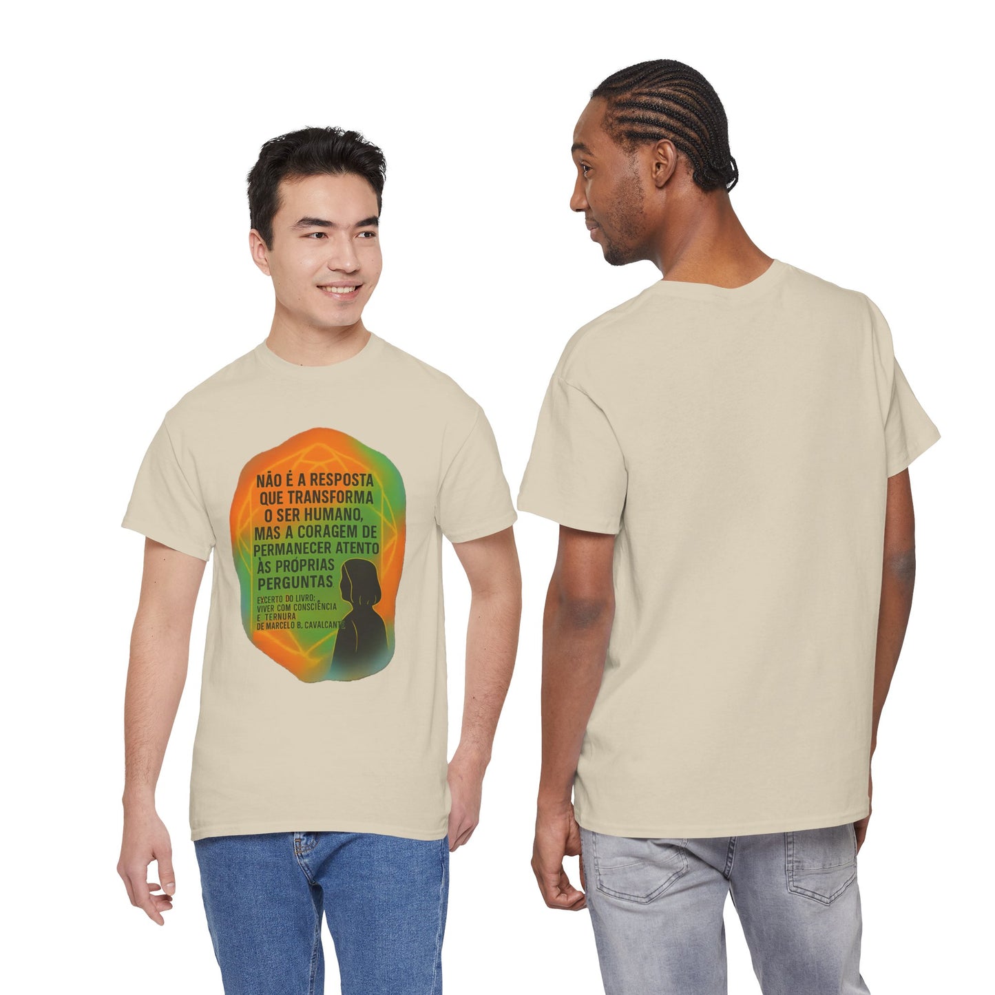 Inspirational Portuguese Quote T-Shirt — 'Coragem de Permanecer Atento'