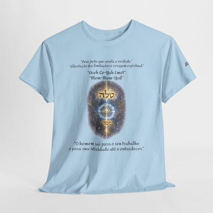 Camiseta Cabalística Asaliah & Imamiah – Símbolos Místicos e Energia Espiritual