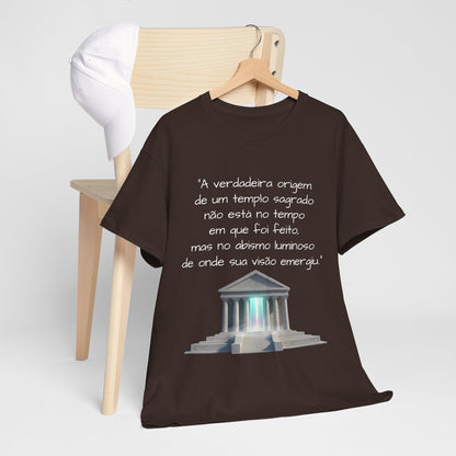Camiseta Templo Sereno — Algodão 100% Médio