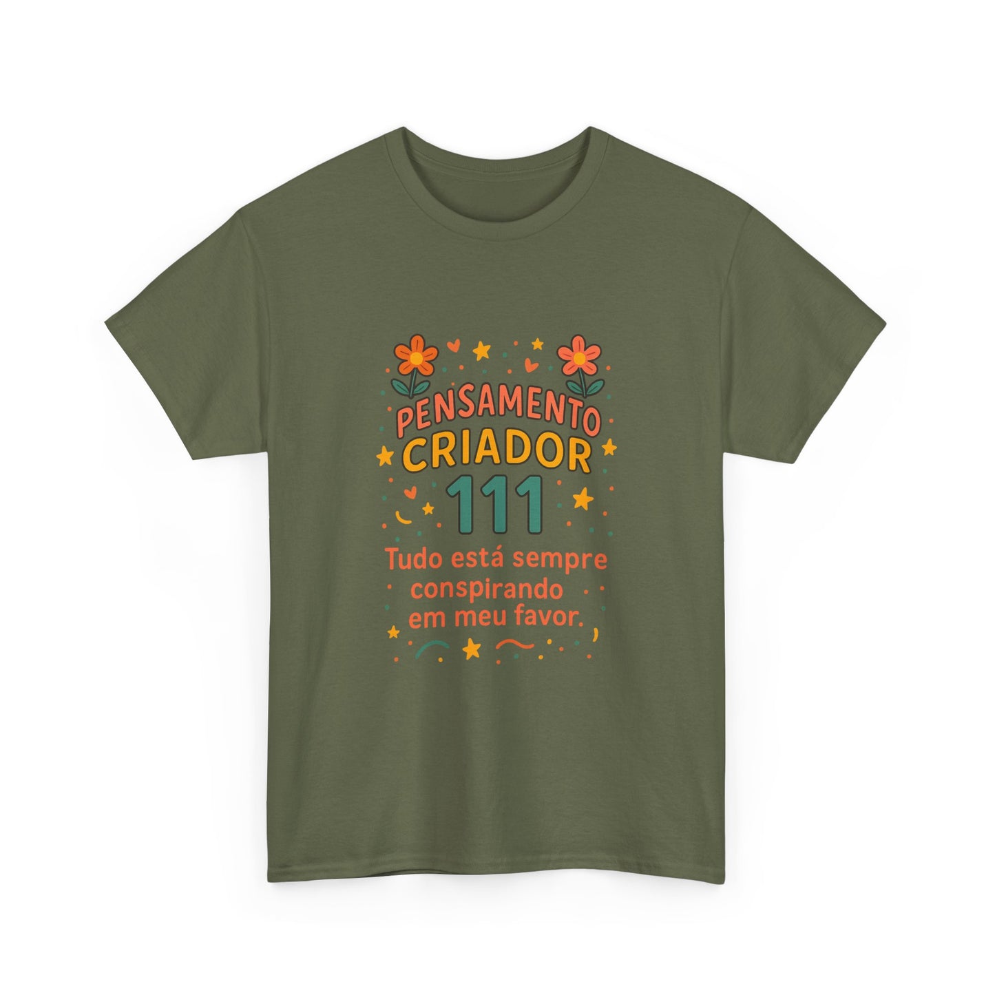 Camiseta 111 Pensamento Criador — Algodão 180g