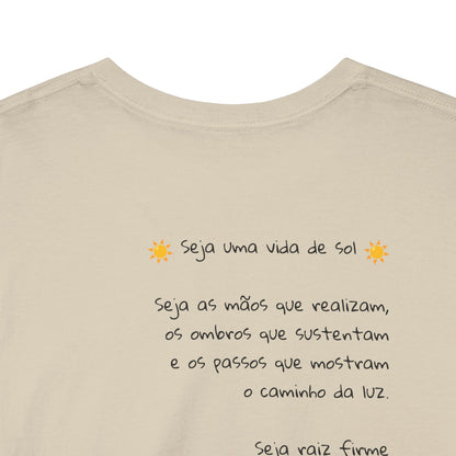 Camiseta Luz Serena – Poema de Esperança em Algodão