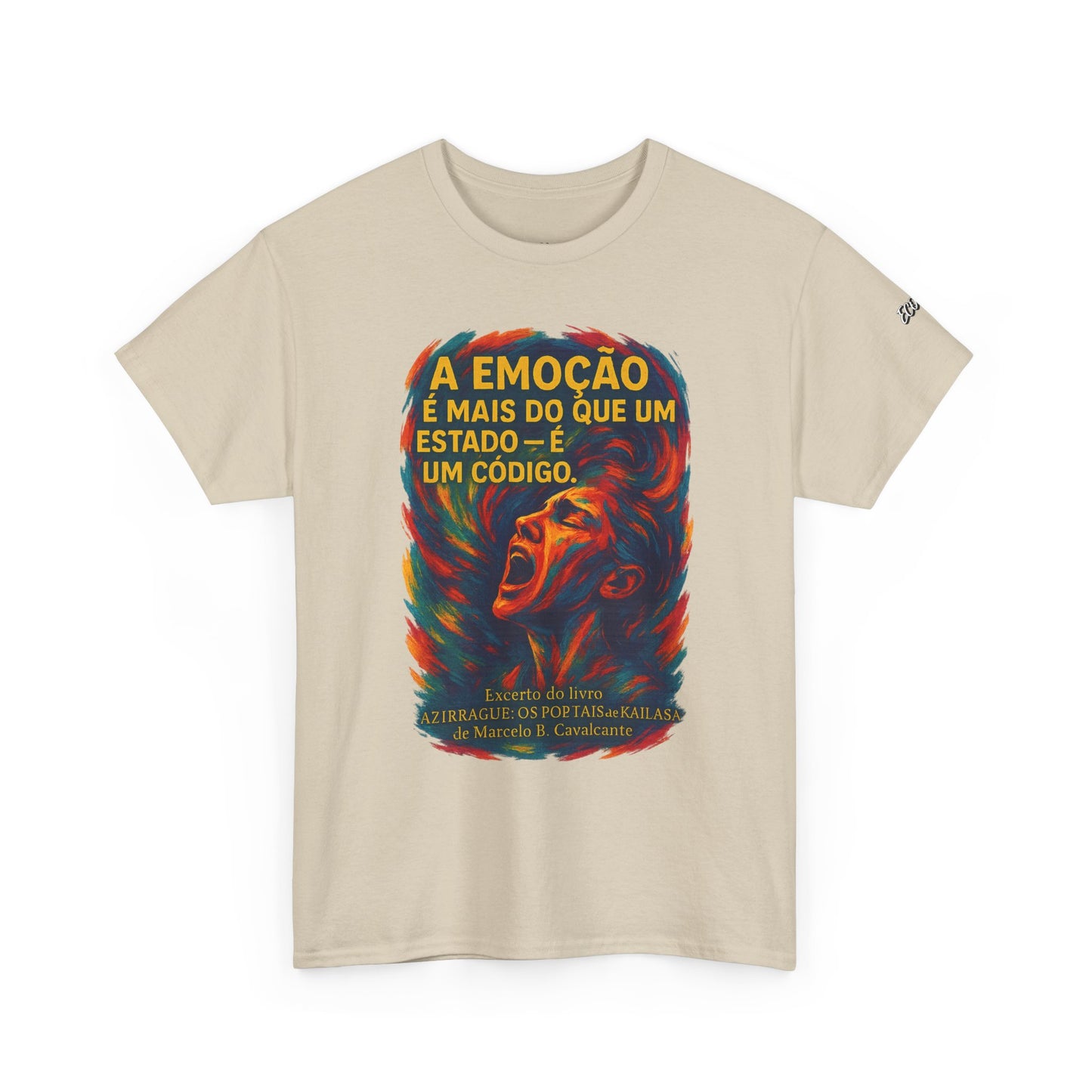 Camiseta Frase de Azirrague – Trecho de Marcelo B. Cavalcante | Algodão Gildan 5000