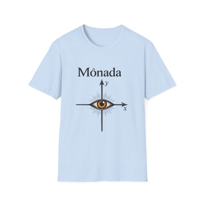 Mônada — Camiseta com estampa filosófica "EU = (0,0)"