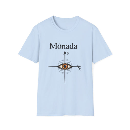 Mônada — Camiseta com estampa filosófica "EU = (0,0)"