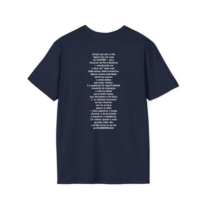Camiseta Ironia Lúcida — Algodão Ring-Spun 153g