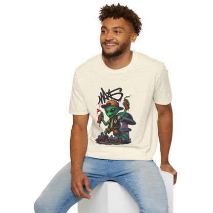 Camiseta Street Art Cogumelo Guardião – Algodão Ring-Spun Gildan 64000