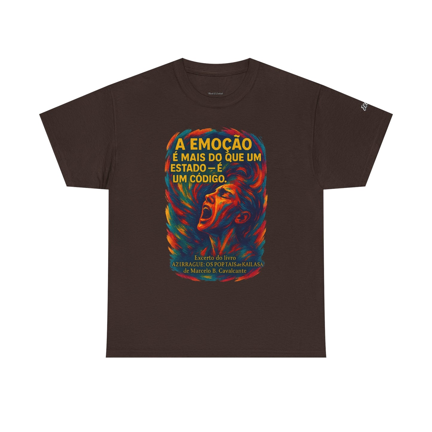 Camiseta Frase de Azirrague – Trecho de Marcelo B. Cavalcante | Algodão Gildan 5000
