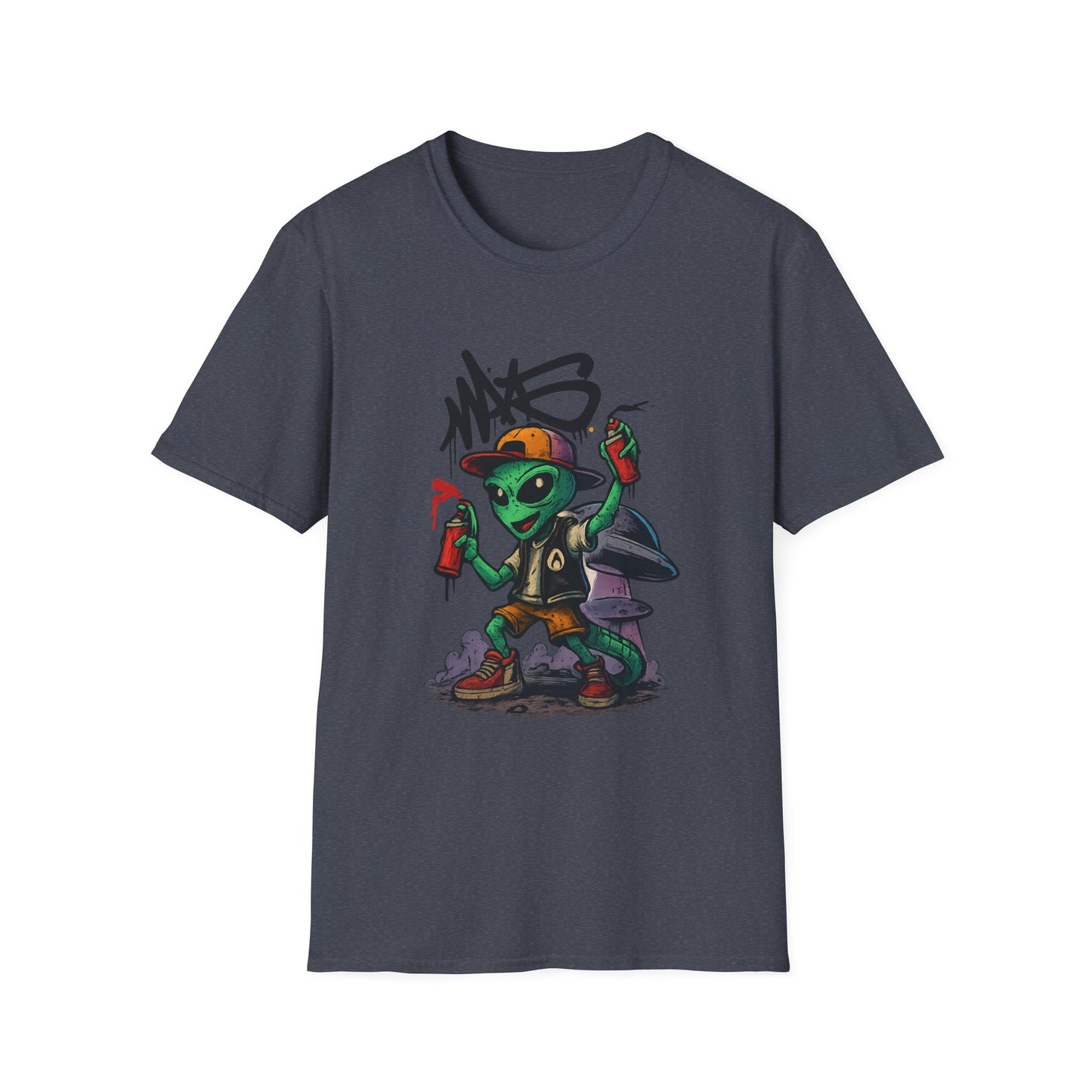 Camiseta Street Art Cogumelo Guardião – Algodão Ring-Spun Gildan 64000