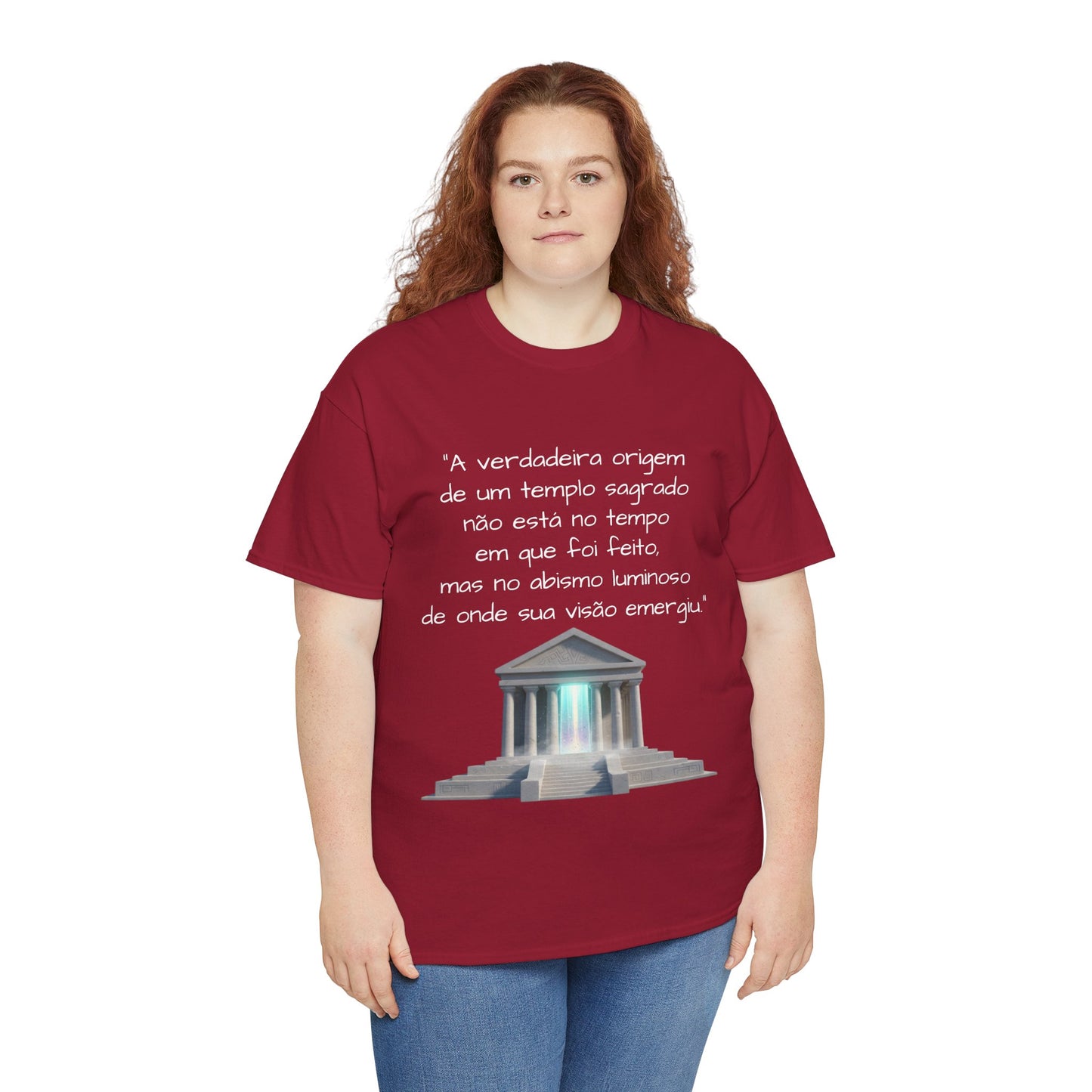 Camiseta Templo Sereno — Algodão 100% Médio