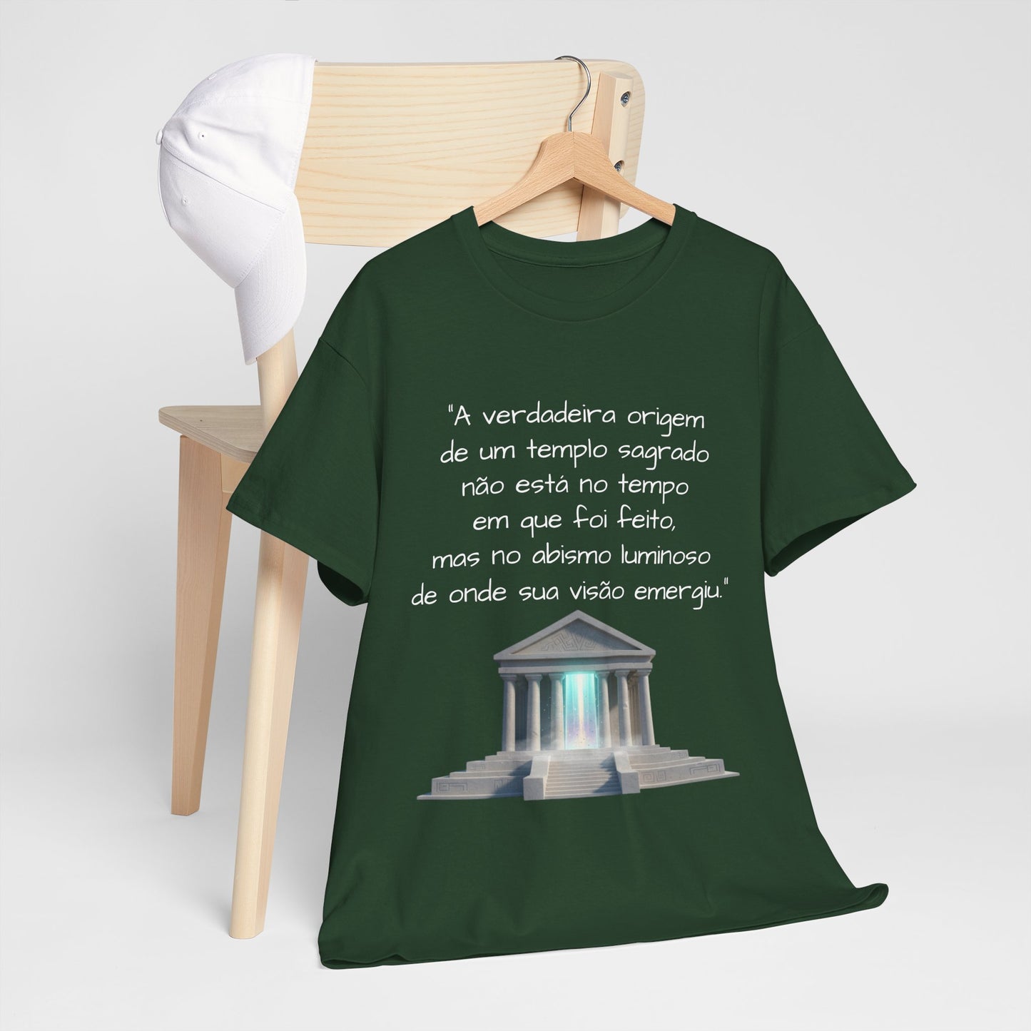 Camiseta Templo Sereno — Algodão 100% Médio