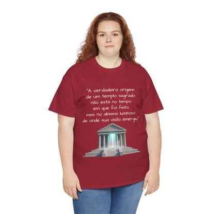 Camiseta Templo Sereno — Algodão 100% Médio