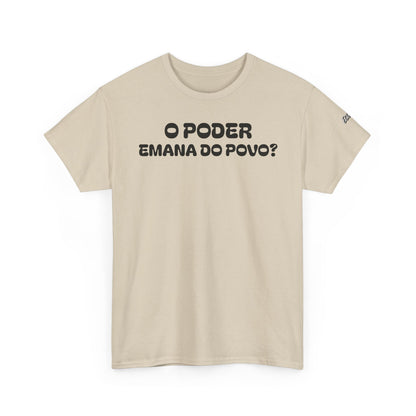 Camiseta “O Poder Emana do Povo” – Reflexão Sociológica sobre Poder e Sociedade