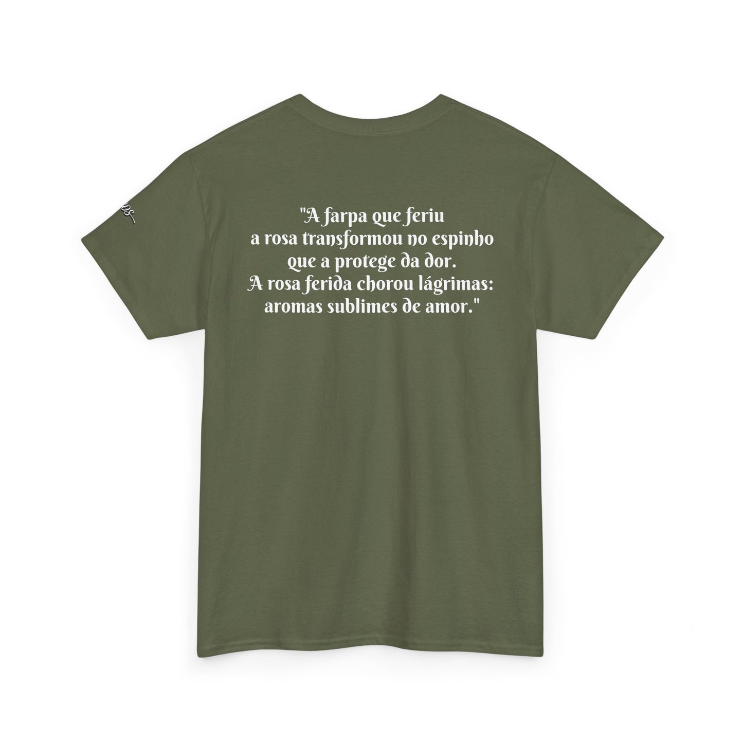 Camiseta Poema Azirrague — Rosa em Luto