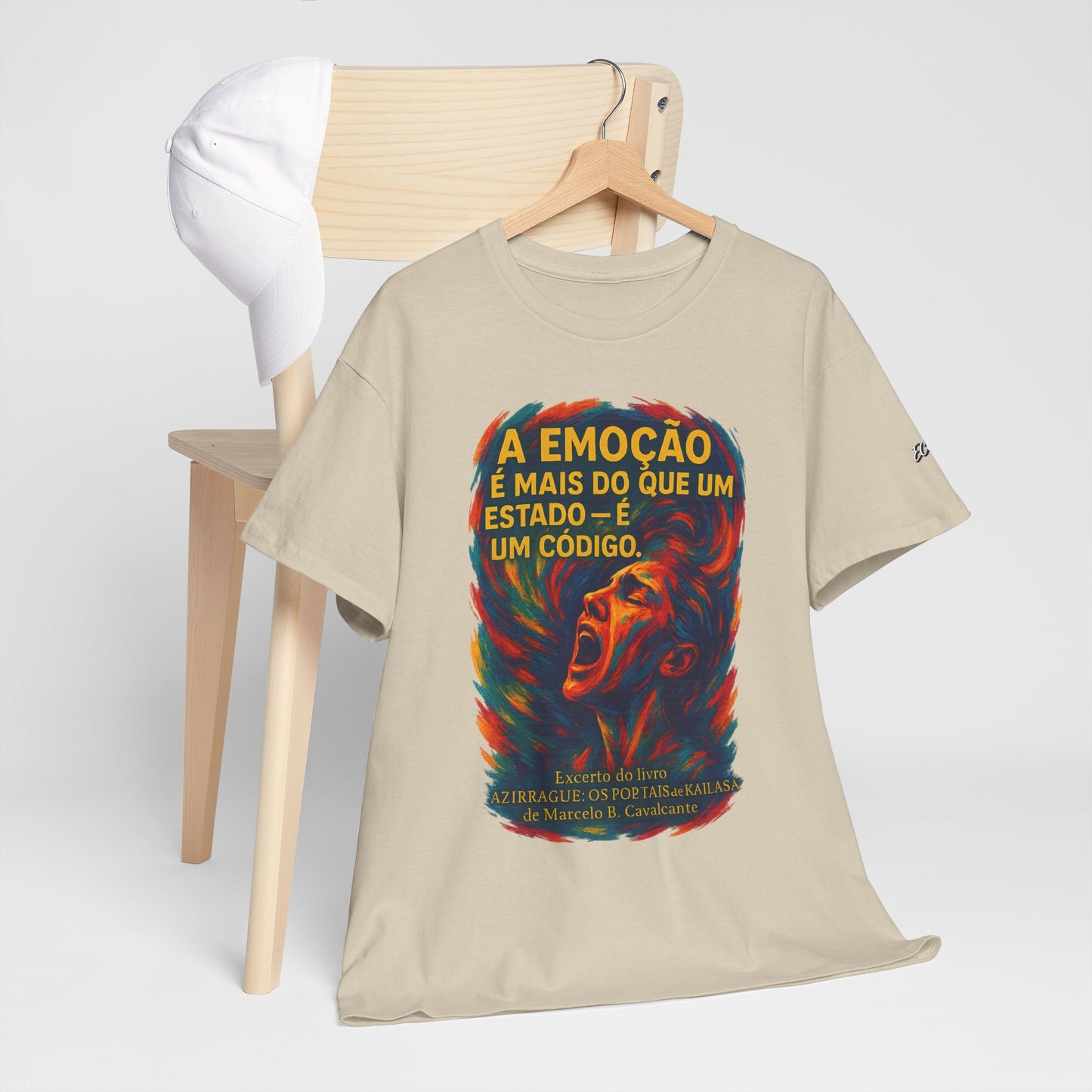 Camiseta Frase de Azirrague – Trecho de Marcelo B. Cavalcante | Algodão Gildan 5000