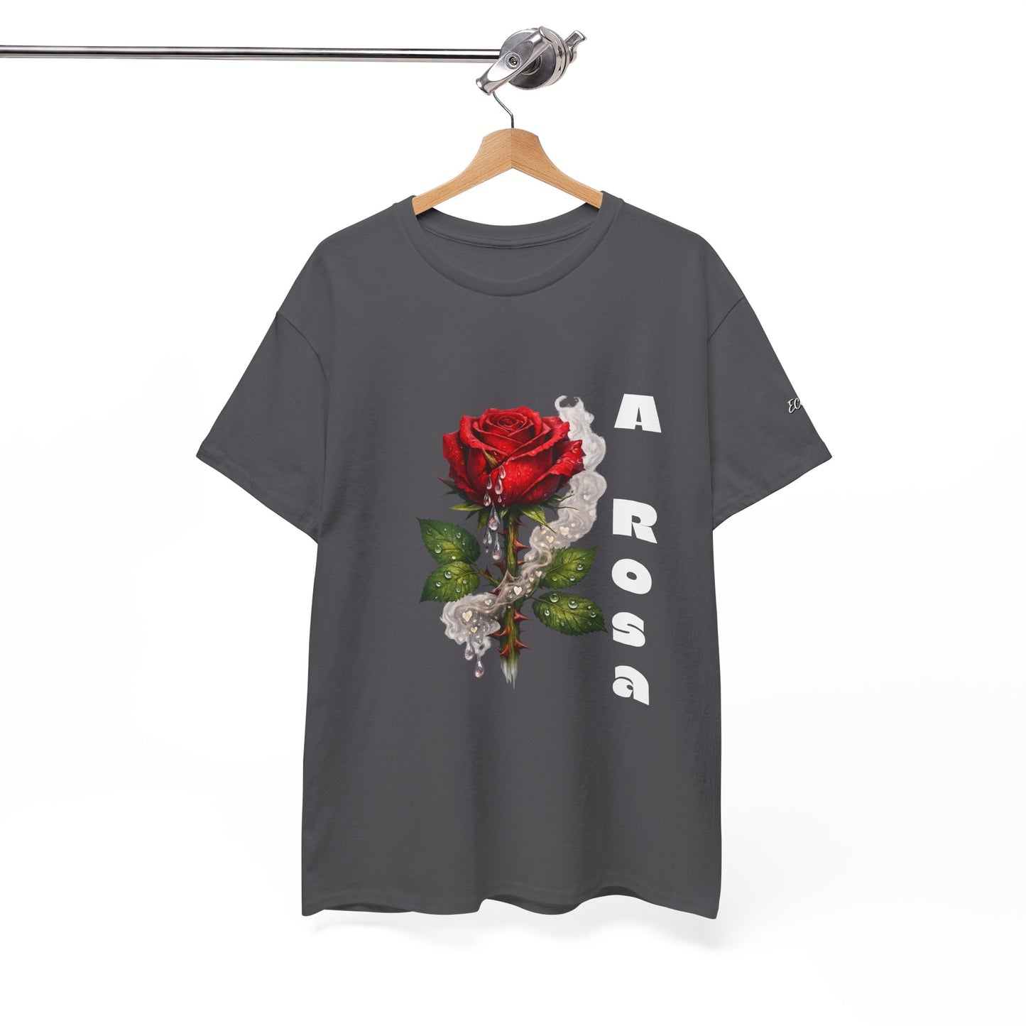 Camiseta Poema Azirrague — Rosa, Espinho e Amor