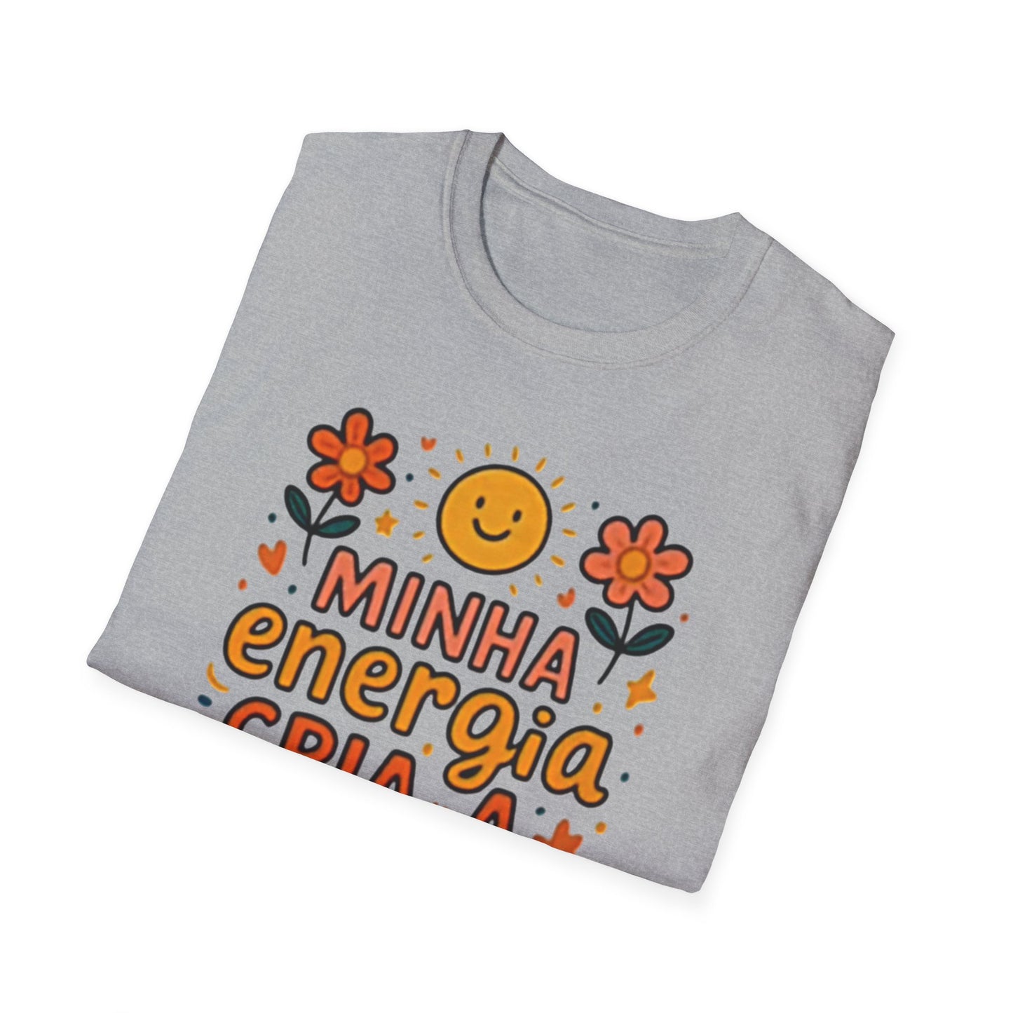 Camiseta Minha Energia Cria — Algodão Ring-Spun 153g
