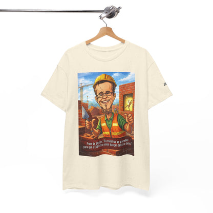 Camiseta Azimur com Frase de poder "Eu construo as paredes para que o Espírito possa dançar dentro delas."
 – Algodão Premium