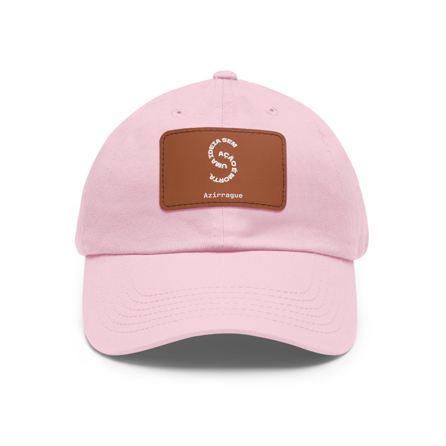Boné Dad Hat com patch em couro | Ideia em Ação Azirrague