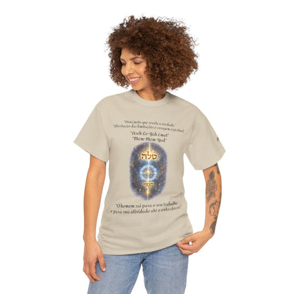 Camiseta Cabalística Asaliah & Imamiah – Símbolos Místicos e Energia Espiritual