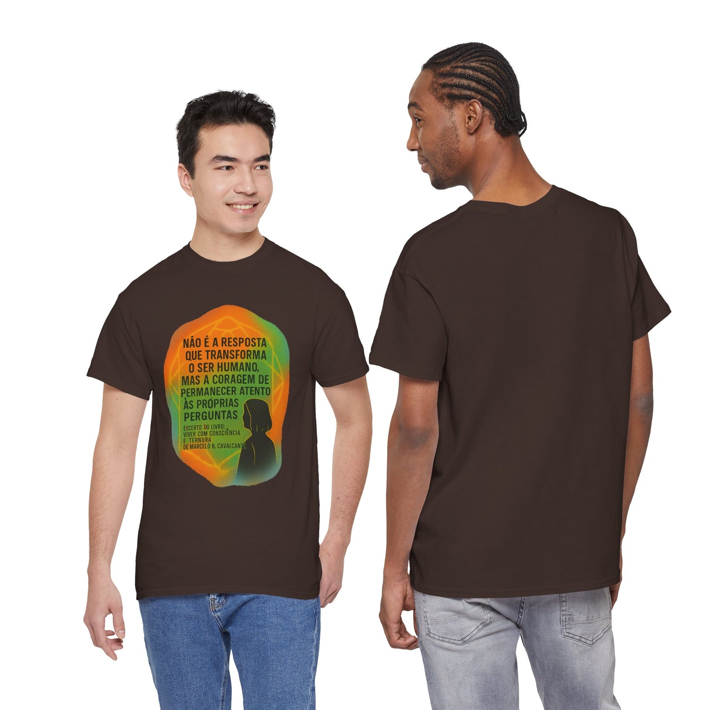 Inspirational Portuguese Quote T-Shirt — 'Coragem de Permanecer Atento'