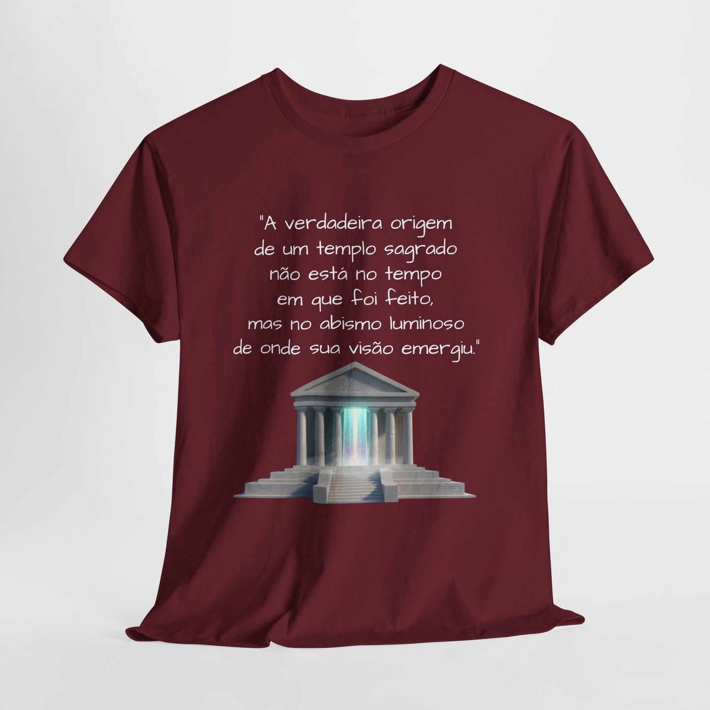 Camiseta Templo Sereno — Algodão 100% Médio