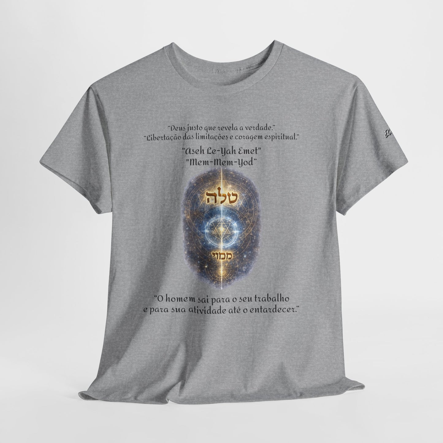 Camiseta Cabalística Asaliah & Imamiah – Símbolos Místicos e Energia Espiritual