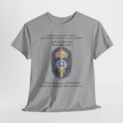 Camiseta Cabalística Asaliah & Imamiah – Símbolos Místicos e Energia Espiritual