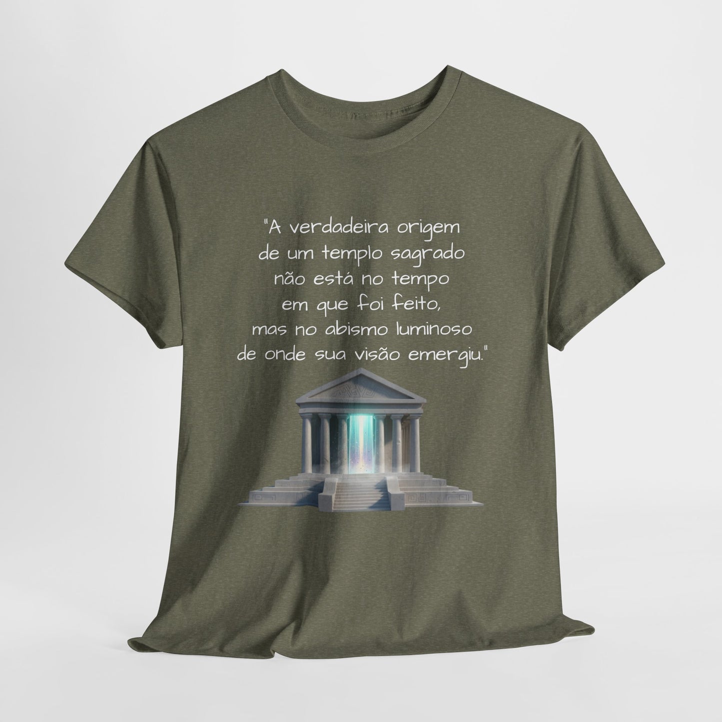 Camiseta Templo Sereno — Algodão 100% Médio