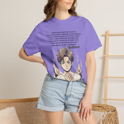 Camiseta Poética Citação Portuguesa — Trecho de Marcelo B. Cavalcante