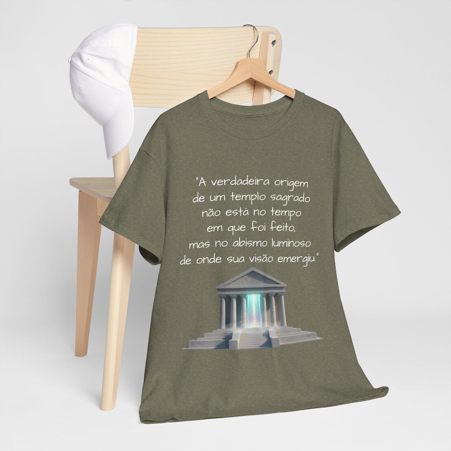 Camiseta Templo Sereno — Algodão 100% Médio