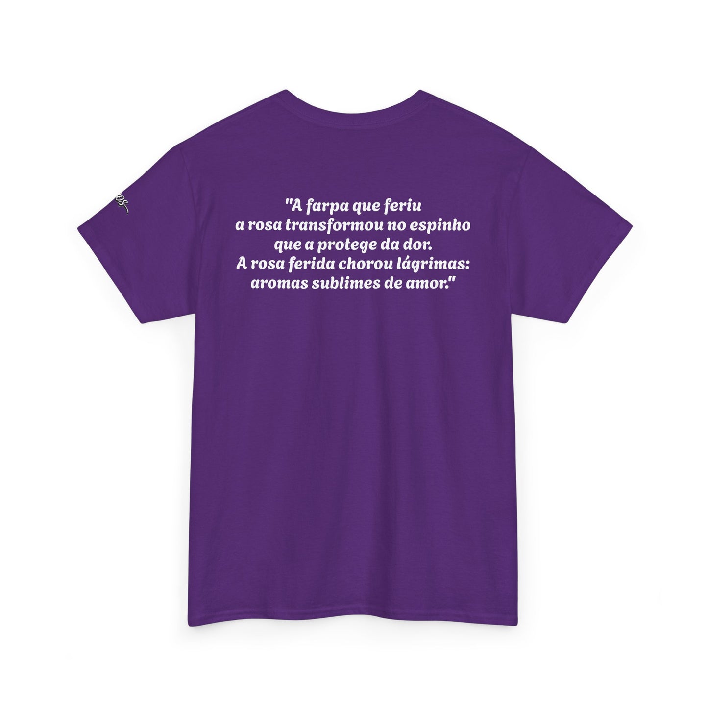 Camiseta Poema Azirrague — Rosa, Espinho e Amor