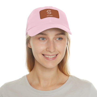 Boné Dad Hat com patch em couro | Ideia em Ação Azirrague