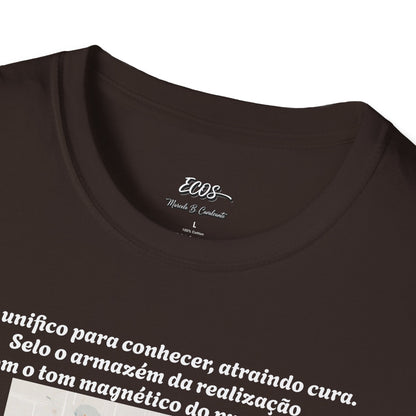 Camiseta Azimur com Afirmação Espiritual — Mantra de Cura em Português