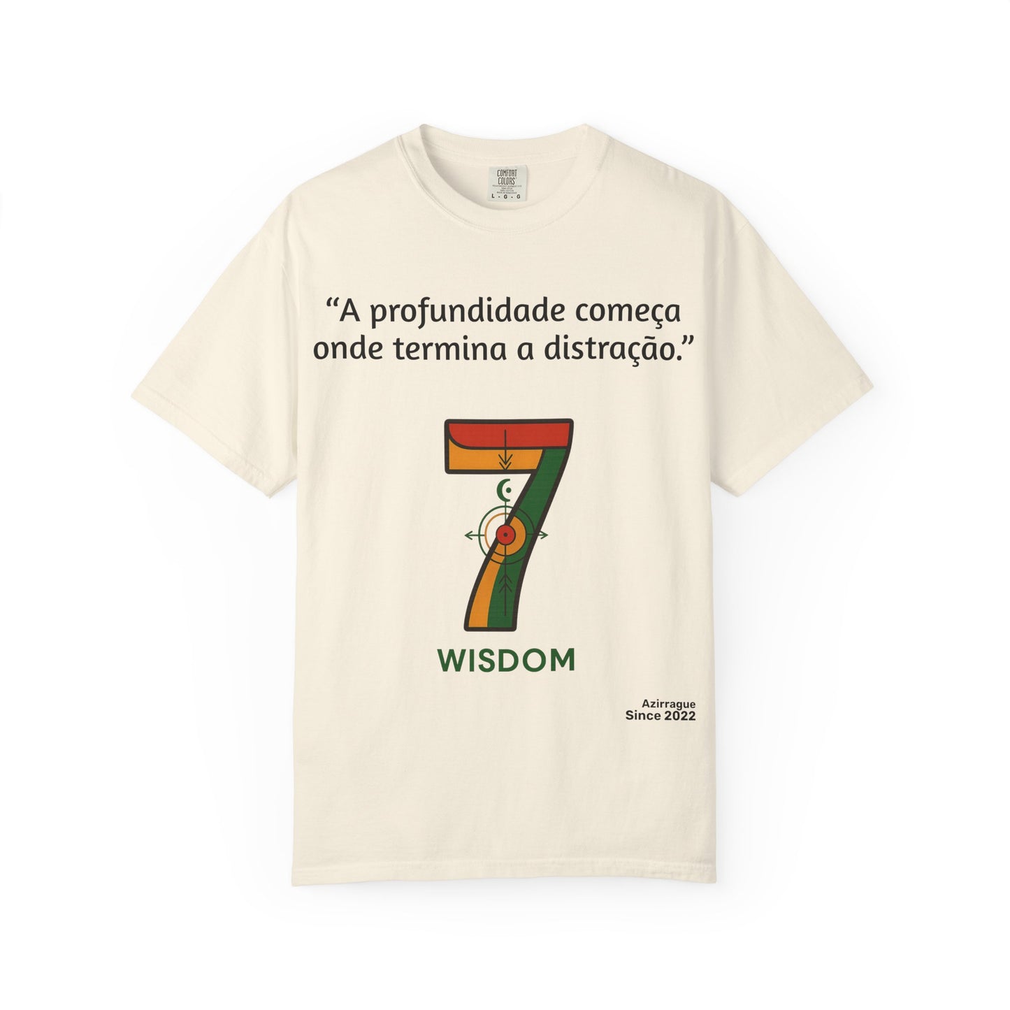 Camiseta A Profundidade Começa — Presença Consciente | Comfort Colors® 1717