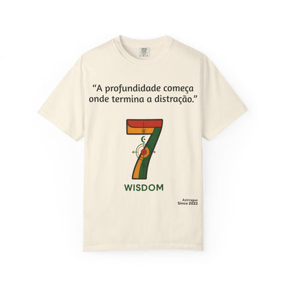 Camiseta A Profundidade Começa — Presença Consciente | Comfort Colors® 1717