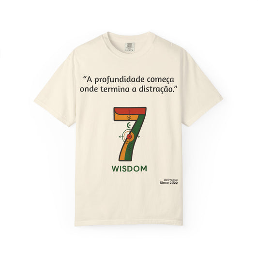 Camiseta A Profundidade Começa — Presença Consciente | Comfort Colors® 1717